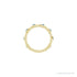 Sapphire Row Natural Gemstone Bezel Station Ring - Blue Sapphire, 14K Yellow Gold (view 3)
