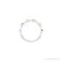 Sapphire Row Natural Gemstone Bezel Station Ring - Citrine, 14K White Gold (view 3)