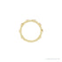 Sapphire Row Natural Gemstone Bezel Station Ring - Pink Tourmaline, 14K Yellow Gold (view 3)