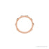 Sapphire Row Natural Gemstone Bezel Station Ring - Alexandrite, 14K Rose Gold (view 3)