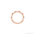 Sapphire Row Natural Gemstone Bezel Station Ring - Ruby, 14K Rose Gold (view 3)