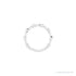 Sapphire Row Natural Gemstone Bezel Station Ring - Diamond, Platinum (view 3)