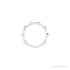 Sapphire Row Natural Gemstone Bezel Station Ring - Amethyst, 14K White Gold (view 3)