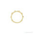 Sapphire Row Natural Gemstone Bezel Station Ring - Citrine, 14K Yellow Gold (view 3)