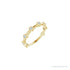 Sapphire Row Natural Gemstone Bezel Station Ring - Diamond, 14K Yellow Gold