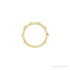 Sapphire Row Natural Gemstone Bezel Station Ring - Peridot, 14K Yellow Gold (view 3)