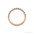 Sapphire Row Natural Birthstone Stacking Ring - Alexandrite, 14K Rose Gold (view 2)