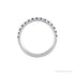 Sapphire Row Natural Birthstone Stacking Ring - Alexandrite, 14K White Gold (view 2)
