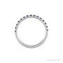 Sapphire Row Natural Birthstone Stacking Ring - Alexandrite, 14K White Gold (view 2)