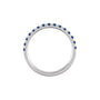Sapphire Row Natural Birthstone Stacking Ring - Blue Sapphire, 10K White Gold (view 2)
