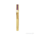 Sapphire Row Natural Birthstone Stacking Ring - Amethyst, 10K Yellow Gold (view 3)