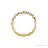 Sapphire Row Natural Birthstone Stacking Ring - Amethyst, 14K Yellow Gold (view 2)