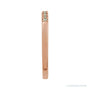 Sapphire Row Natural Birthstone Stacking Ring - Aquamarine, 10K Rose Gold (view 3)