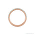 Sapphire Row Natural Birthstone Stacking Ring - Aquamarine, 14K Rose Gold (view 2)