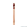 Sapphire Row Natural Birthstone Stacking Ring - Mozambique Garnet, 14K Rose Gold (view 3)