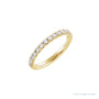 Sapphire Row Natural Birthstone Stacking Ring - Diamond, 14K Yellow Gold