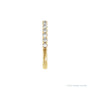 Sapphire Row Natural Birthstone Stacking Ring - Diamond, 14K Yellow Gold (view 2)