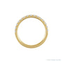 Sapphire Row Natural Birthstone Stacking Ring - Diamond, 14K Yellow Gold (view 3)