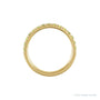 Sapphire Row Natural Birthstone Stacking Ring - Peridot, 10K Yellow Gold (view 2)