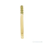 Sapphire Row Natural Birthstone Stacking Ring - Peridot, 10K Yellow Gold (view 3)