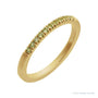 Sapphire Row Natural Birthstone Stacking Ring - Peridot, 14K Yellow Gold