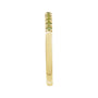Sapphire Row Natural Birthstone Stacking Ring - Peridot, 14K Yellow Gold (view 3)