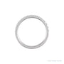 Sapphire Row Natural Birthstone Stacking Ring - Diamond, 10K White Gold (view 2)