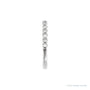 Sapphire Row Natural Birthstone Stacking Ring - Diamond, 14K White Gold (view 3)