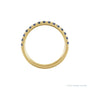 Sapphire Row Natural Birthstone Stacking Ring - Alexandrite, 14K Yellow Gold (view 2)