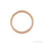 Sapphire Row Natural Birthstone Stacking Ring - Citrine, 14K Rose Gold (view 2)