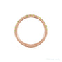 Sapphire Row Natural Birthstone Stacking Ring - Peridot, 10K Rose Gold (view 2)