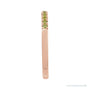 Sapphire Row Natural Birthstone Stacking Ring - Peridot, 14K Rose Gold (view 3)