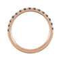 Sapphire Row Lab-Grown Birthstone Stacking Ring - Alexandrite, 14K Rose Gold (view 2)