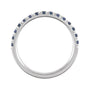 Sapphire Row Lab-Grown Birthstone Stacking Ring - Alexandrite, 14K White Gold (view 2)