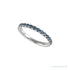 Sapphire Row Lab-Grown Birthstone Stacking Ring - Alexandrite, 14K White Gold (view 3)