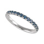 Sapphire Row Lab-Grown Birthstone Stacking Ring - Alexandrite, 14K White Gold (view 3)