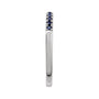Sapphire Row Lab-Grown Birthstone Stacking Ring - Blue Sapphire, 14K White Gold (view 3)