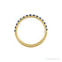 Sapphire Row Lab-Grown Birthstone Stacking Ring - Blue Sapphire, 14K Yellow Gold (view 2)