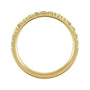 Sapphire Row Lab-Grown Birthstone Stacking Ring - Diamond, 10K Yellow Gold (view 2)