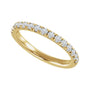 Sapphire Row Lab-Grown Birthstone Stacking Ring - Diamond, 10K Yellow Gold (view 3)