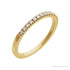 Sapphire Row Lab-Grown Birthstone Stacking Ring - Diamond, 14K Yellow Gold