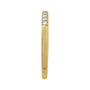 Sapphire Row Lab-Grown Birthstone Stacking Ring - Diamond, 14K Yellow Gold (view 3)