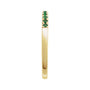 Sapphire Row Lab-Grown Birthstone Stacking Ring - Emerald, 14K Yellow Gold (view 3)
