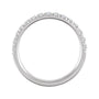 Sapphire Row Lab-Grown Birthstone Stacking Ring - Diamond, 10K White Gold (view 2)