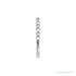 Sapphire Row Lab-Grown Birthstone Stacking Ring - Diamond, 14K White Gold (view 3)
