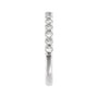 Sapphire Row Lab-Grown Birthstone Stacking Ring - Diamond, 14K White Gold (view 3)