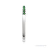 Sapphire Row Lab-Grown Birthstone Stacking Ring - Emerald, 14K White Gold (view 3)