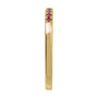 Sapphire Row Lab-Grown Birthstone Stacking Ring - Ruby, 10K Yellow Gold (view 3)