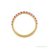Sapphire Row Lab-Grown Birthstone Stacking Ring - Ruby, 14K Yellow Gold (view 2)