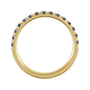 Sapphire Row Lab-Grown Birthstone Stacking Ring - Alexandrite, 10K Yellow Gold (view 2)